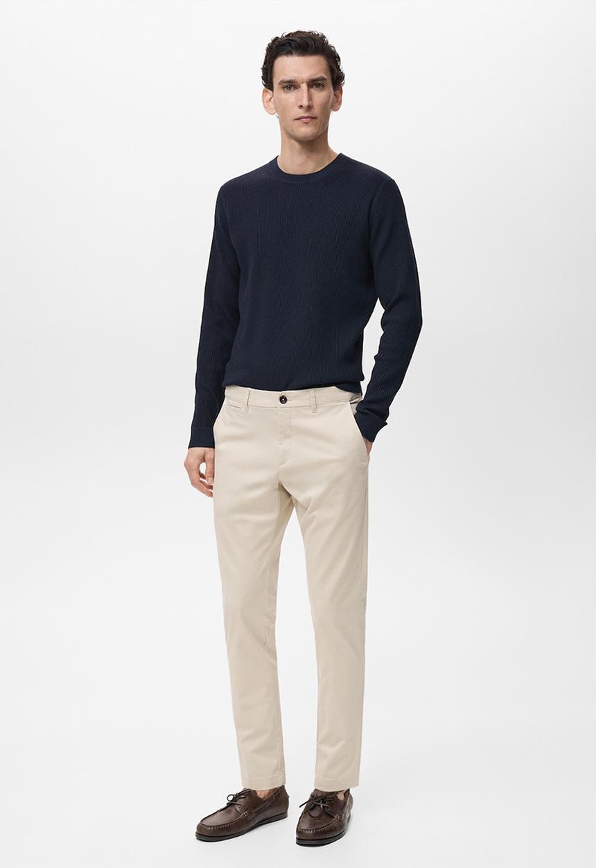 MANGO - Pantalon Prato - Ligth Beige