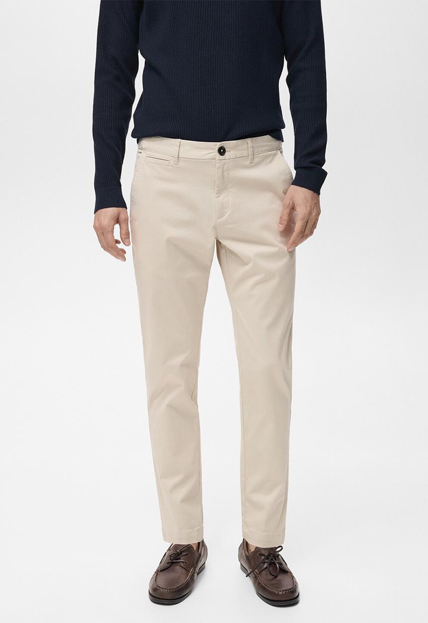 MANGO - Pantalon Prato - Ligth Beige