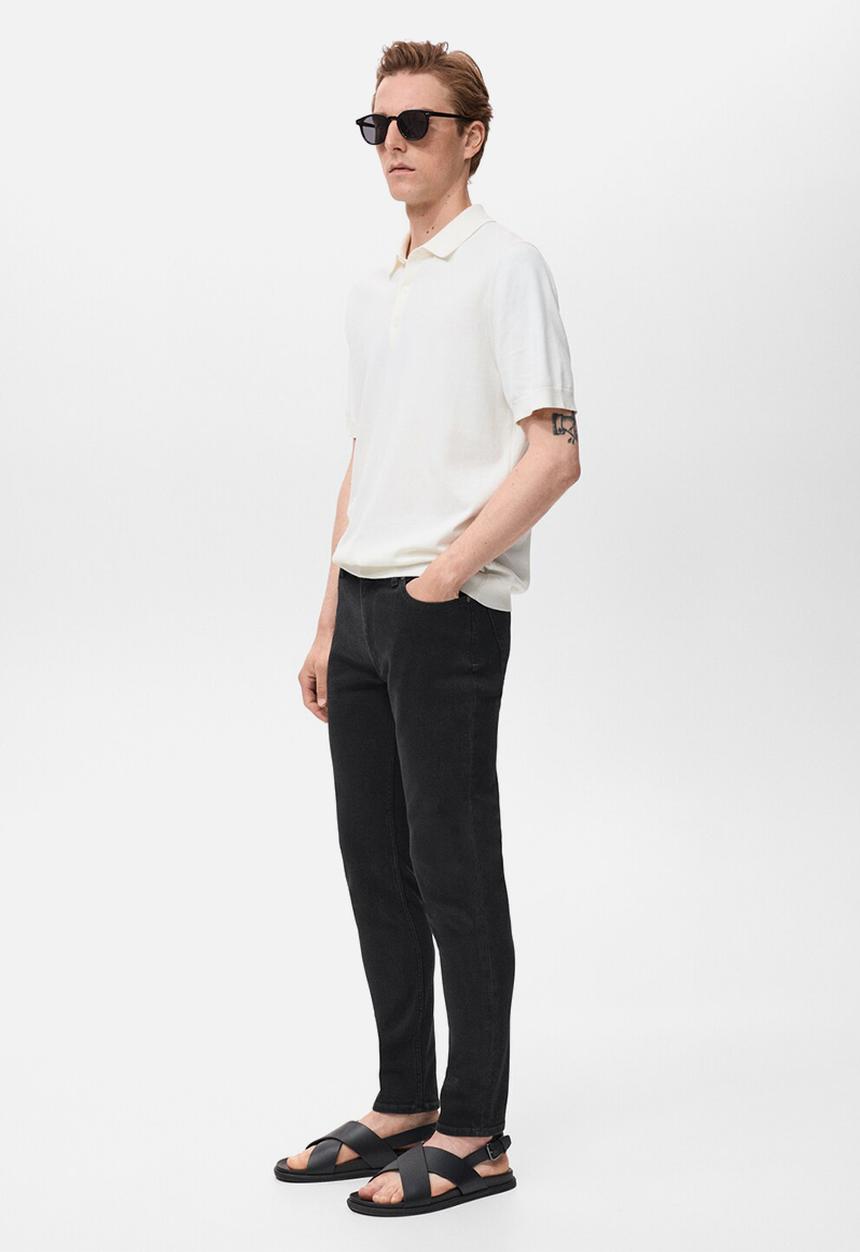 MANGO - Jeans Jude - Black Denim
