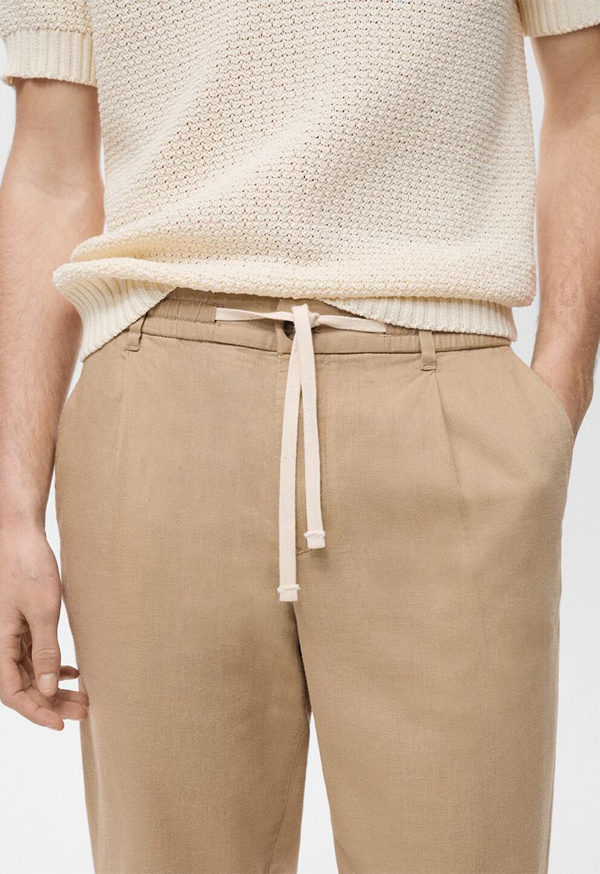 MANGO - Pantalon Romelino - Beige