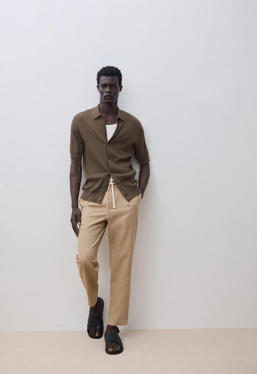 MANGO - Pantalon Romelino - Beige