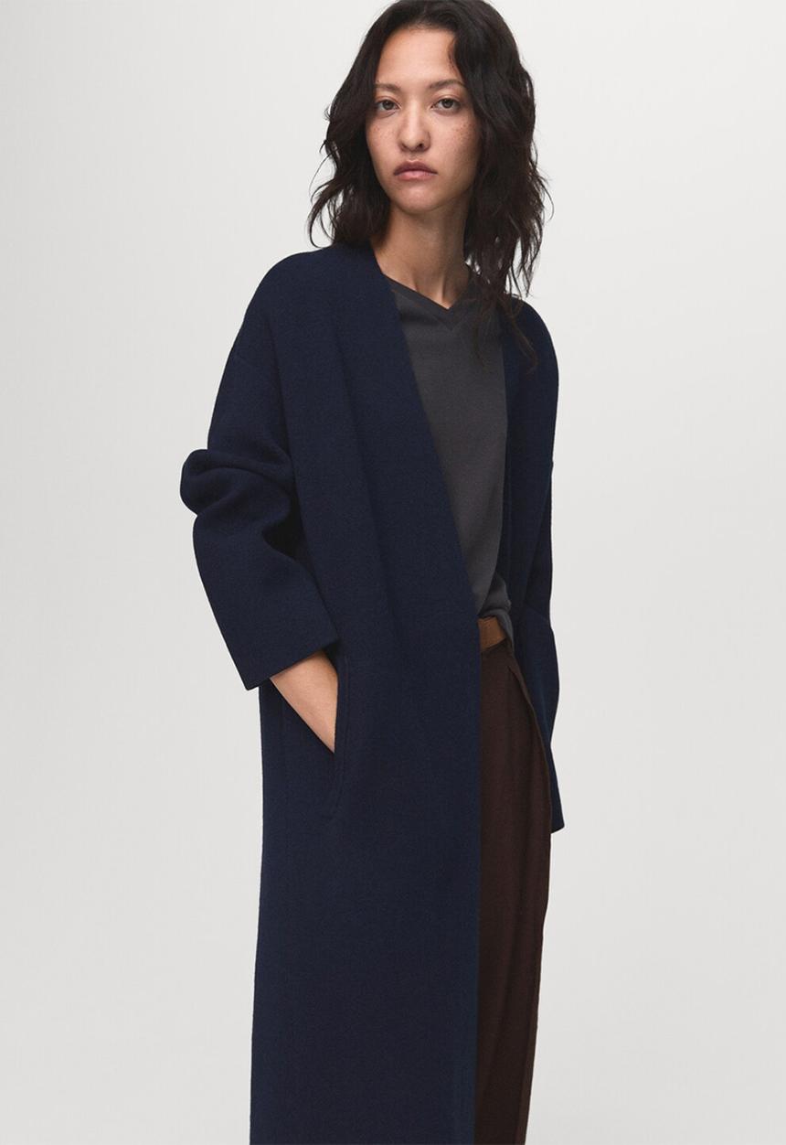 MANGO - Coat Paul - Navy