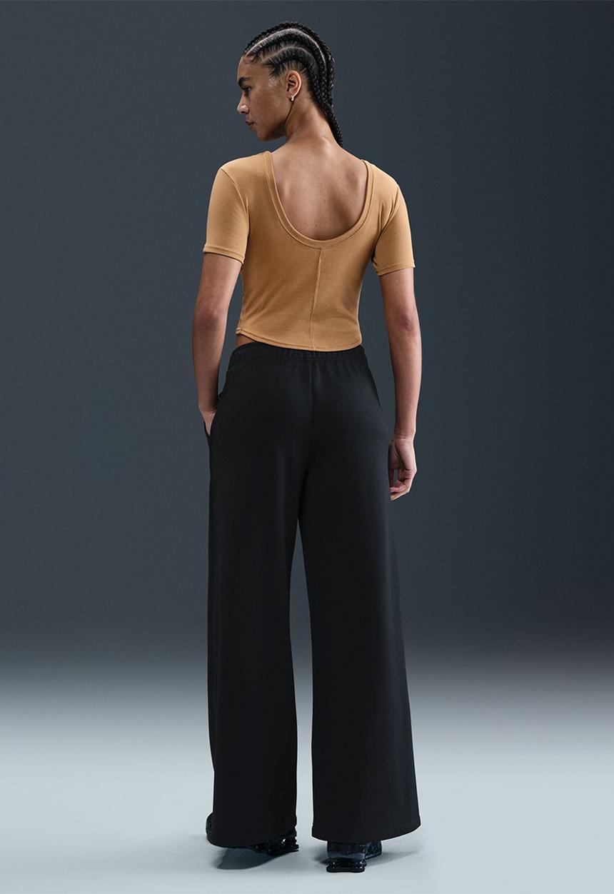 Nike - Wide-Leg Track Pants - Black