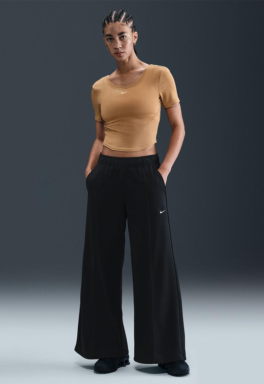 Nike - Wide-Leg Track Pants - Black