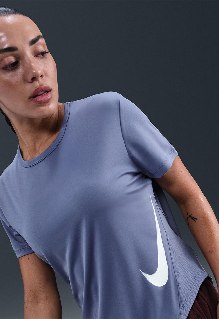 Nike - Dri-Fit Short-Sleeve Running Top - Blue