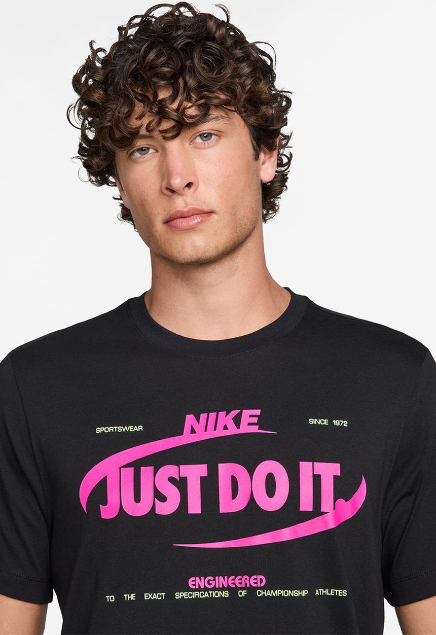 Nike - NSW Just Do It Tee - Black/Fire Pink