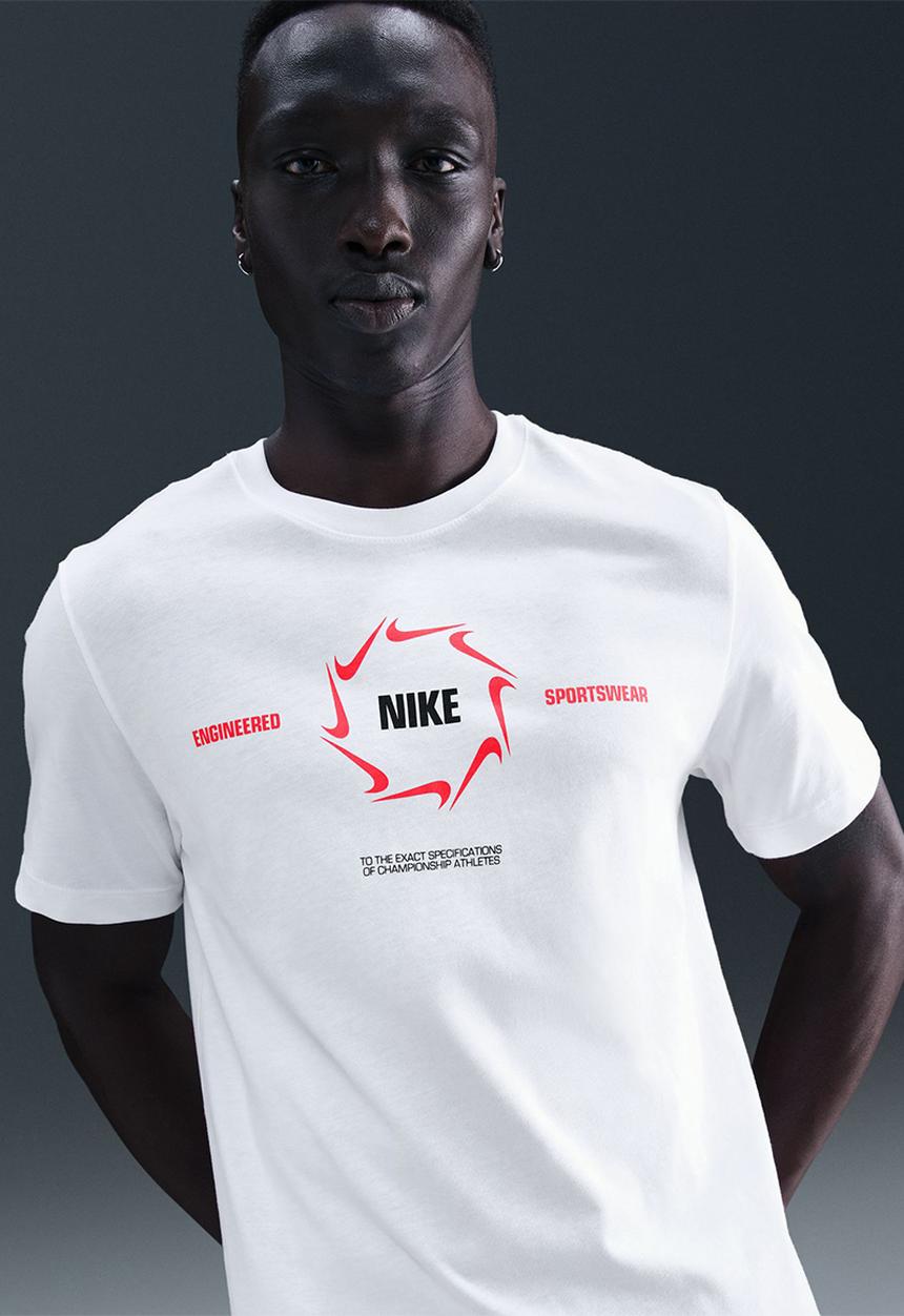 Nike - NSW Swoosh25 Tee -  White/Black