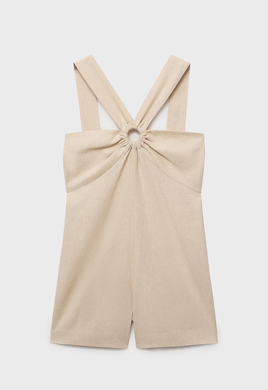 MANGO - Jumpsuit Super - Light/Pastel Brown