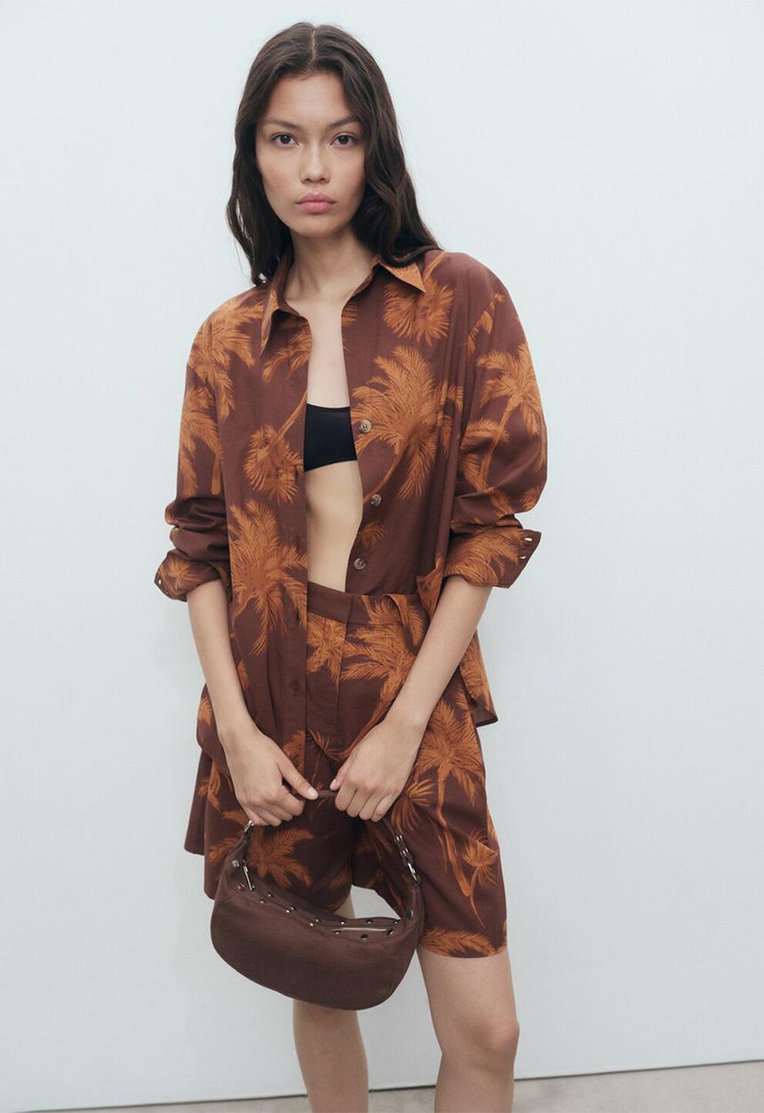 MANGO - Shirt Lana - Brown