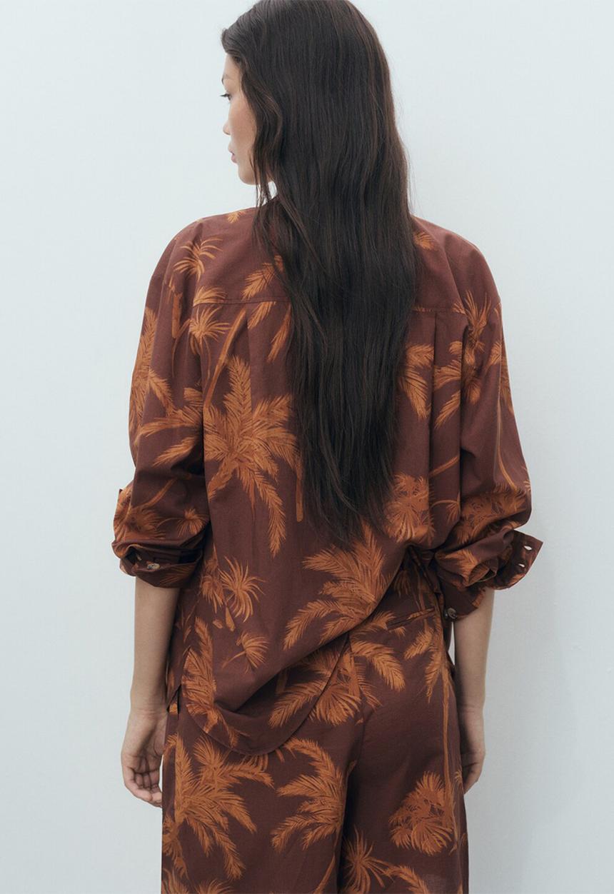 MANGO - Shirt Lana - Brown