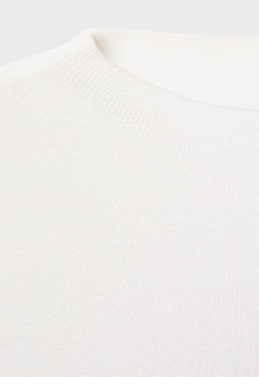 MANGO - Sweater Camel - White