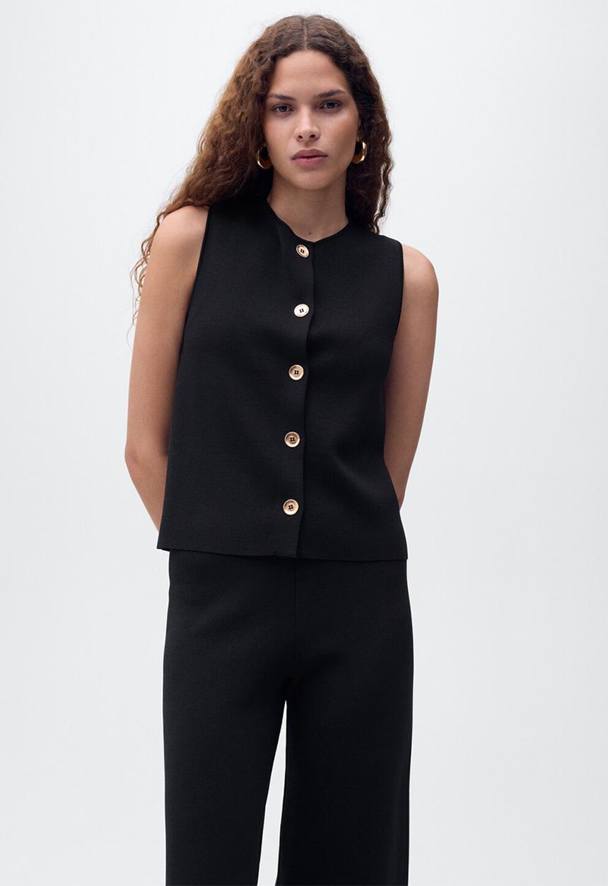 MANGO - Vest Yolando - Black