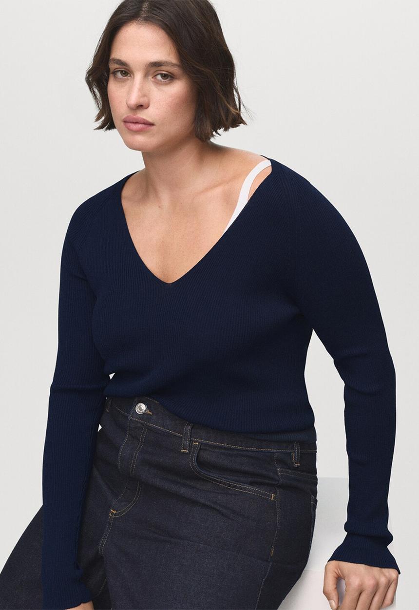MANGO - Sweater Seseta - Navy