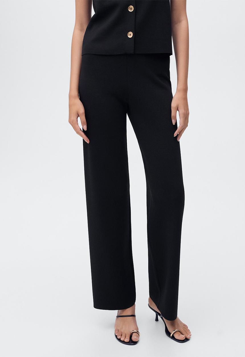 MANGO - Trousers Yolando - Black