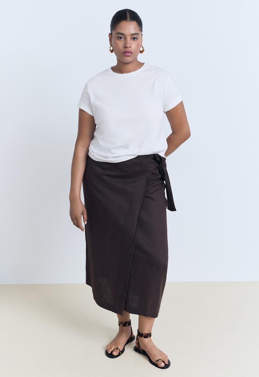 MANGO - T-Shirt Chals - White