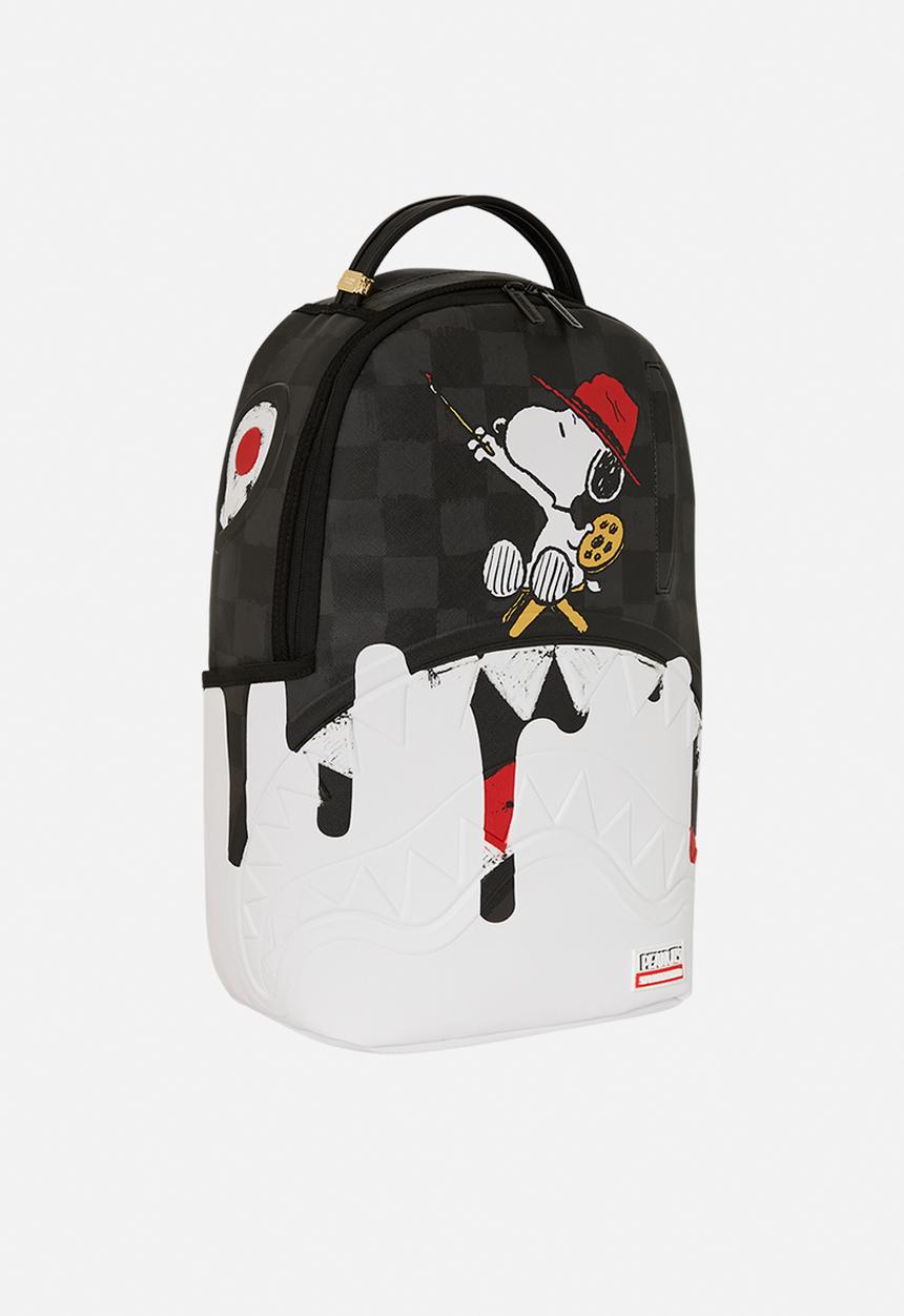 Sprayground - Snoopy painting shark dlxsv backpack - black