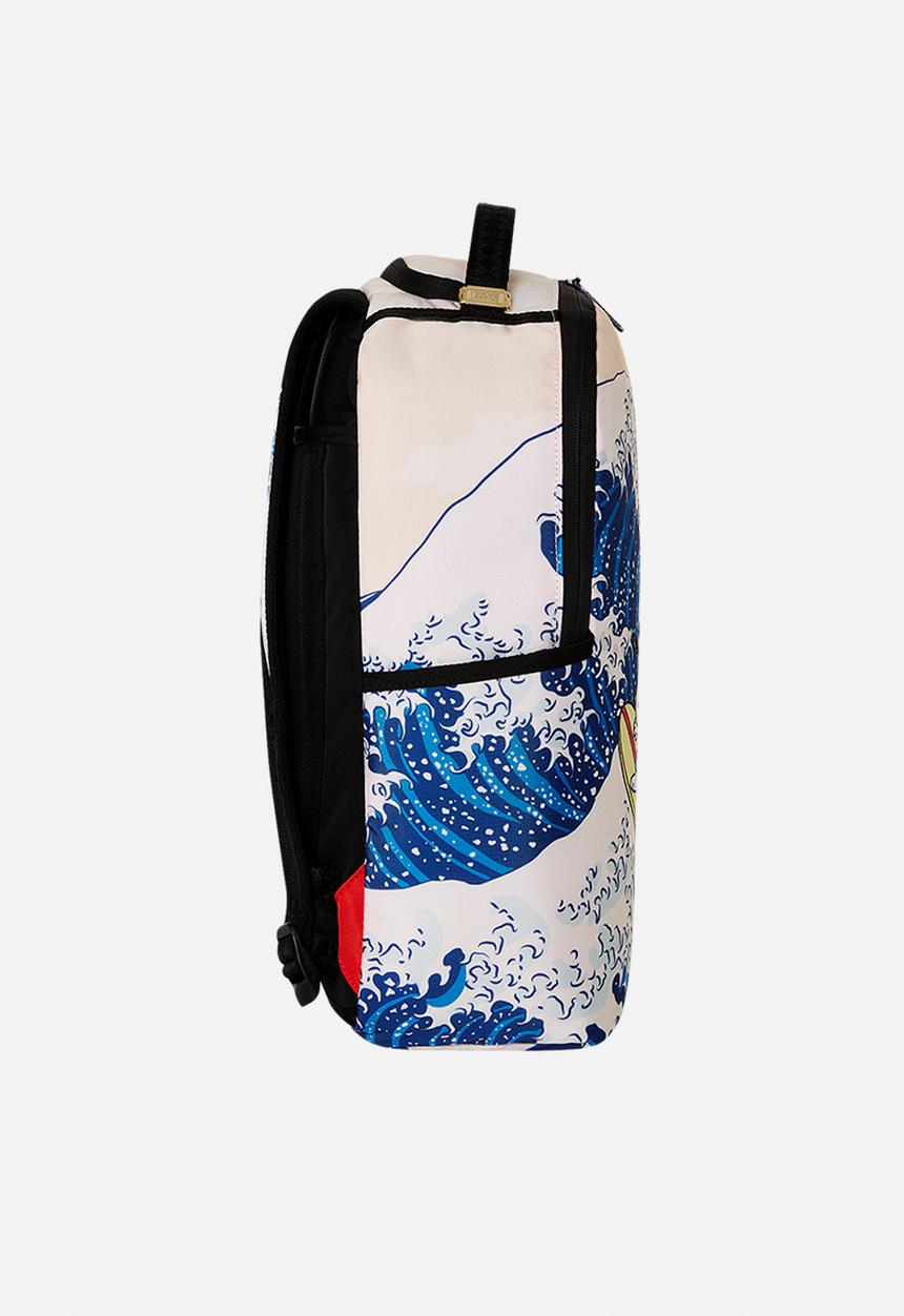 Sprayground - Peanuts surfing hokusai dlxr backpack - cream