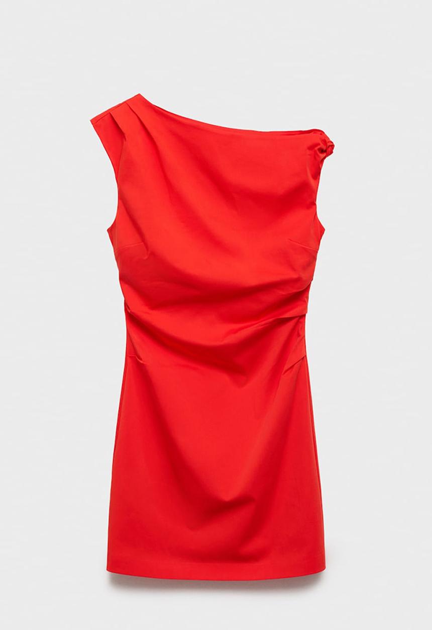 MANGO - Dress Bernie2 - Bright Red