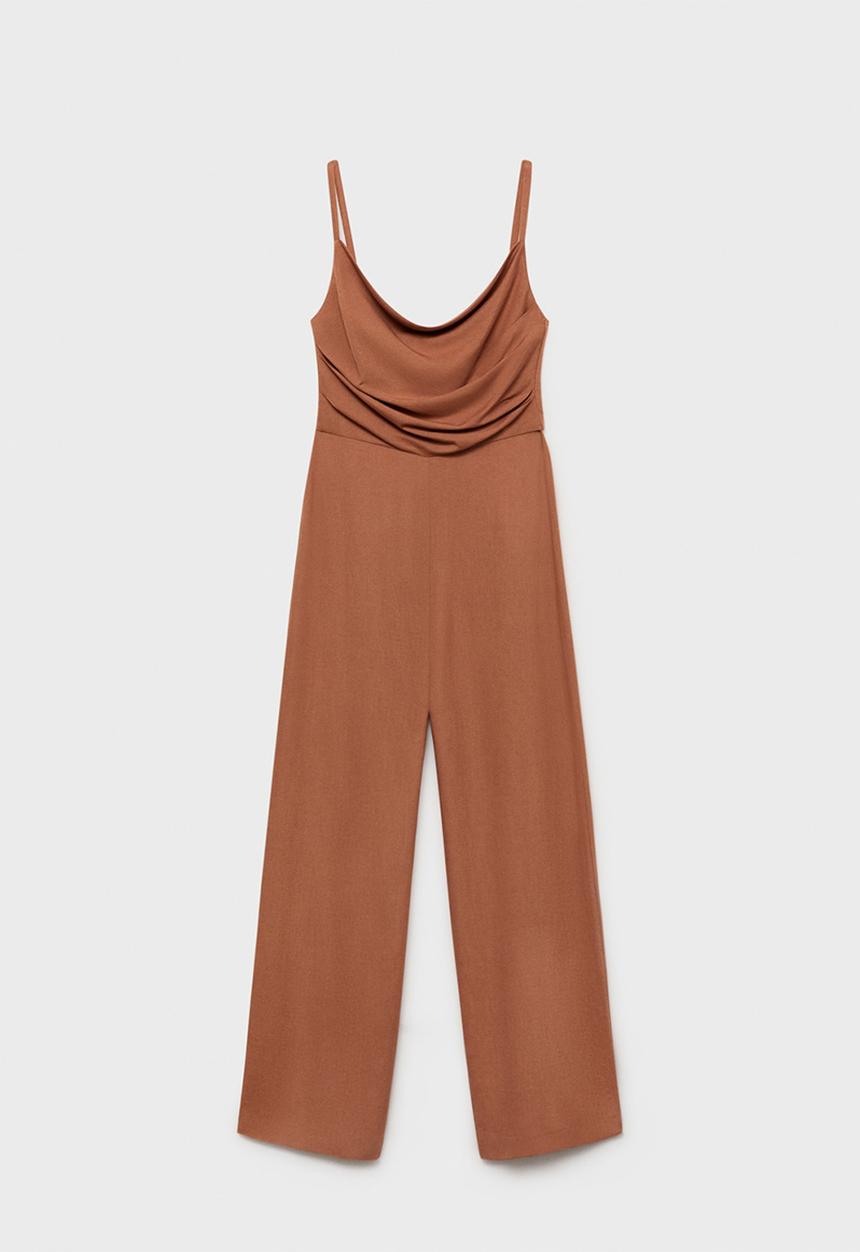 MANGO - Jumpsuit Ricky - Brown