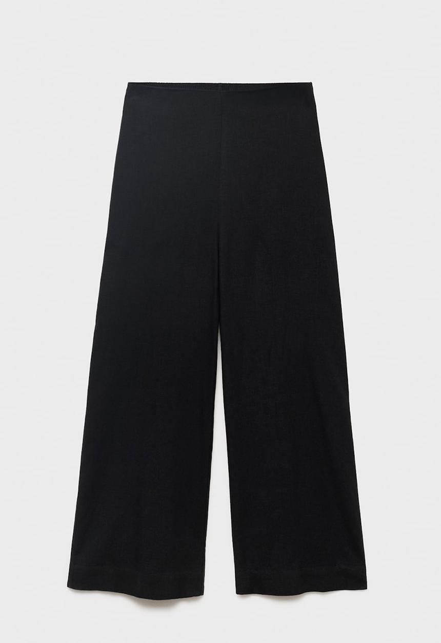 MANGO - Trousers Linovisf - Black
