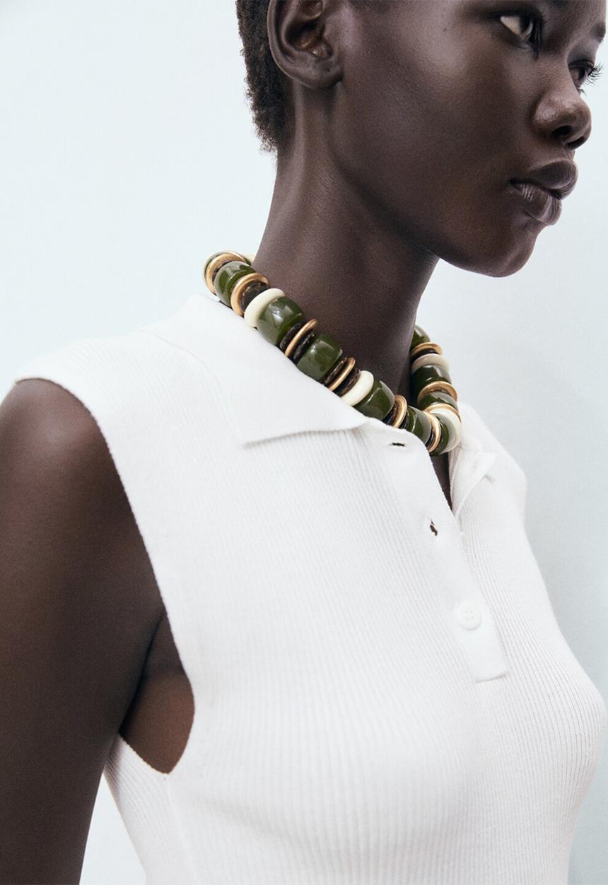 MANGO - Top Rosi - White