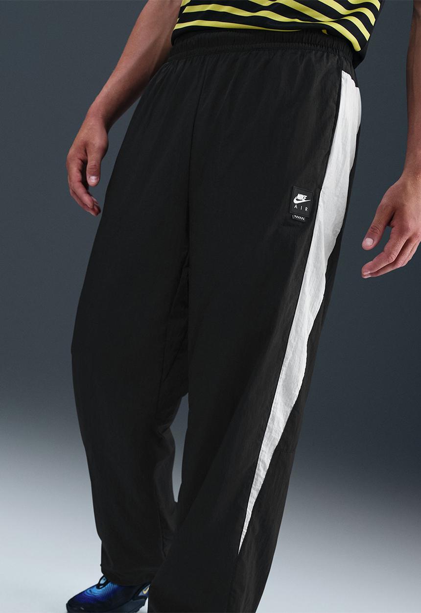 Nike - Nike Air  Woven Track Pants  - Black/White/White