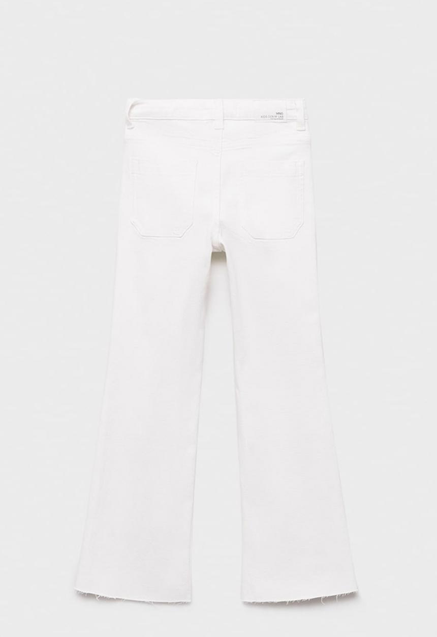 MANGO - Jeans Flarep - White