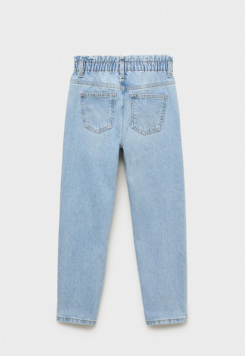 MANGO - Jeans Paperbag - Open Blue