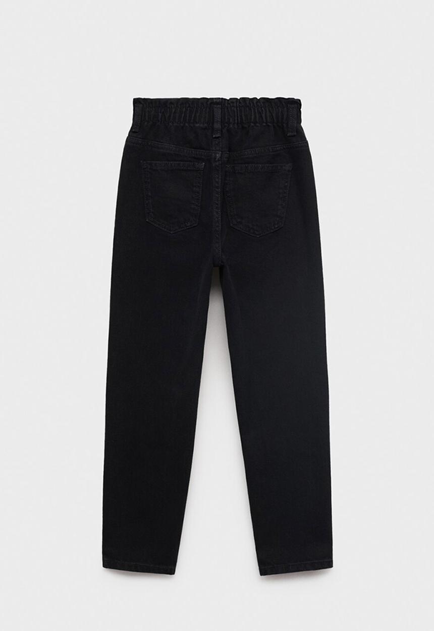 MANGO - Jeans Paperbag - black denim
