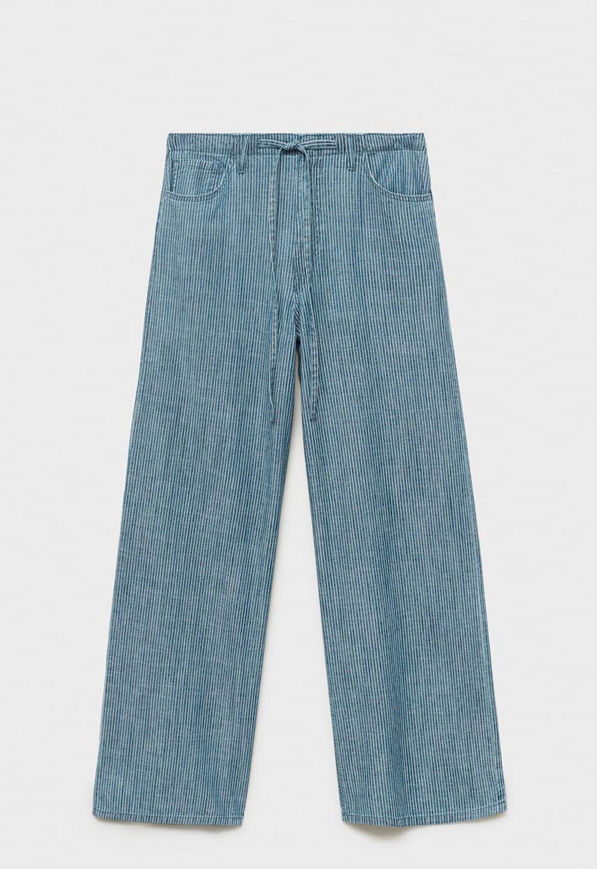 MANGO - Trousers Mery - Medium Blue