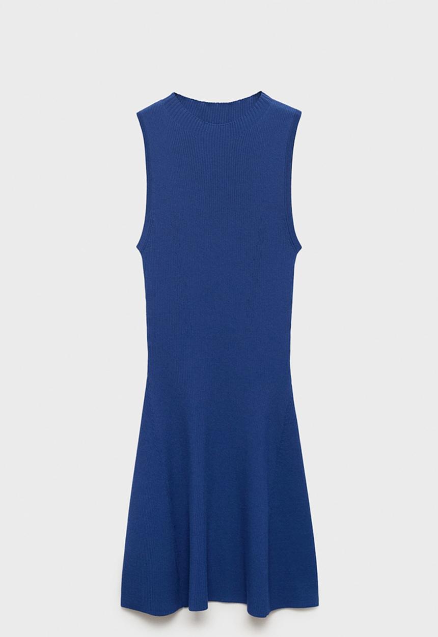MANGO - Dress Albert - Bright Blue