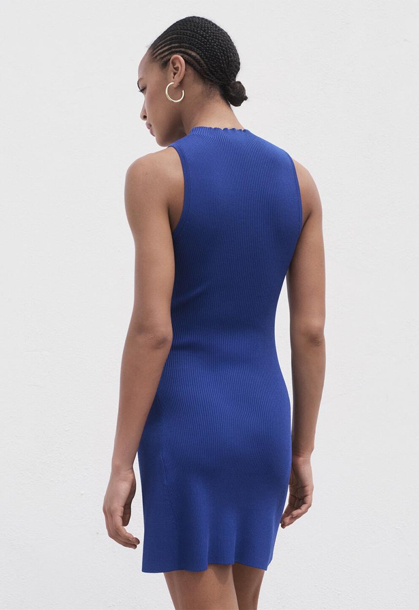 MANGO - Dress Albert - Bright Blue