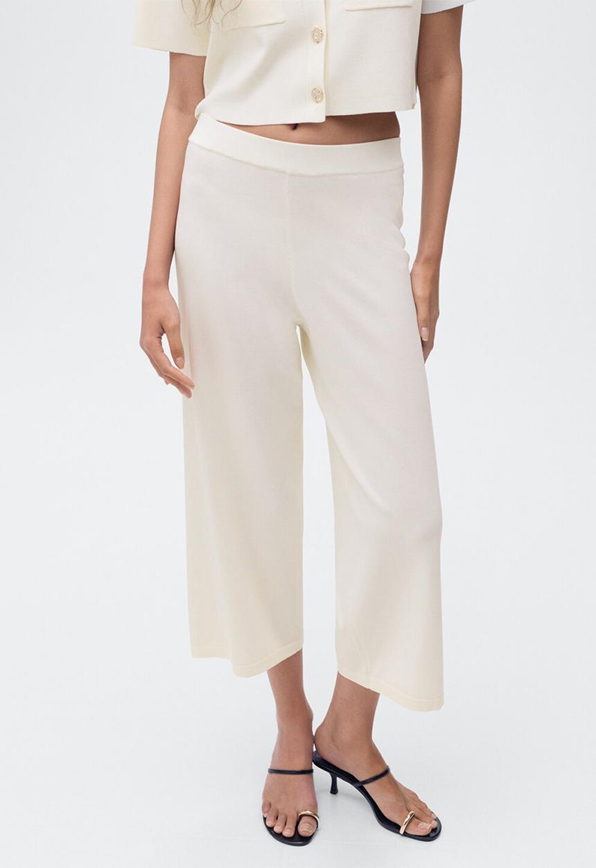 MANGO - Trousers Diana - Light Beige