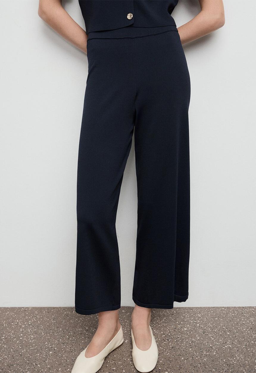 MANGO - Trousers Diana - Navy