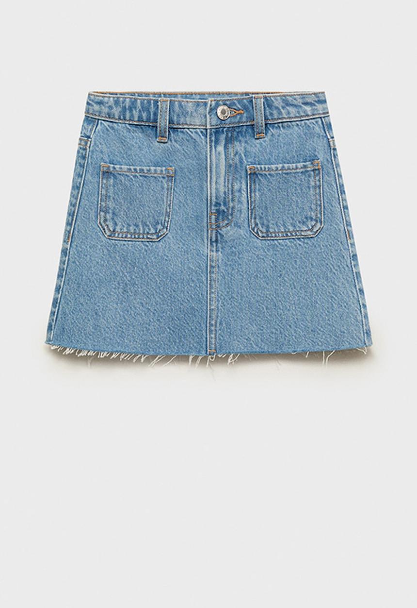 MANGO - Skirt Sue - Open Blue