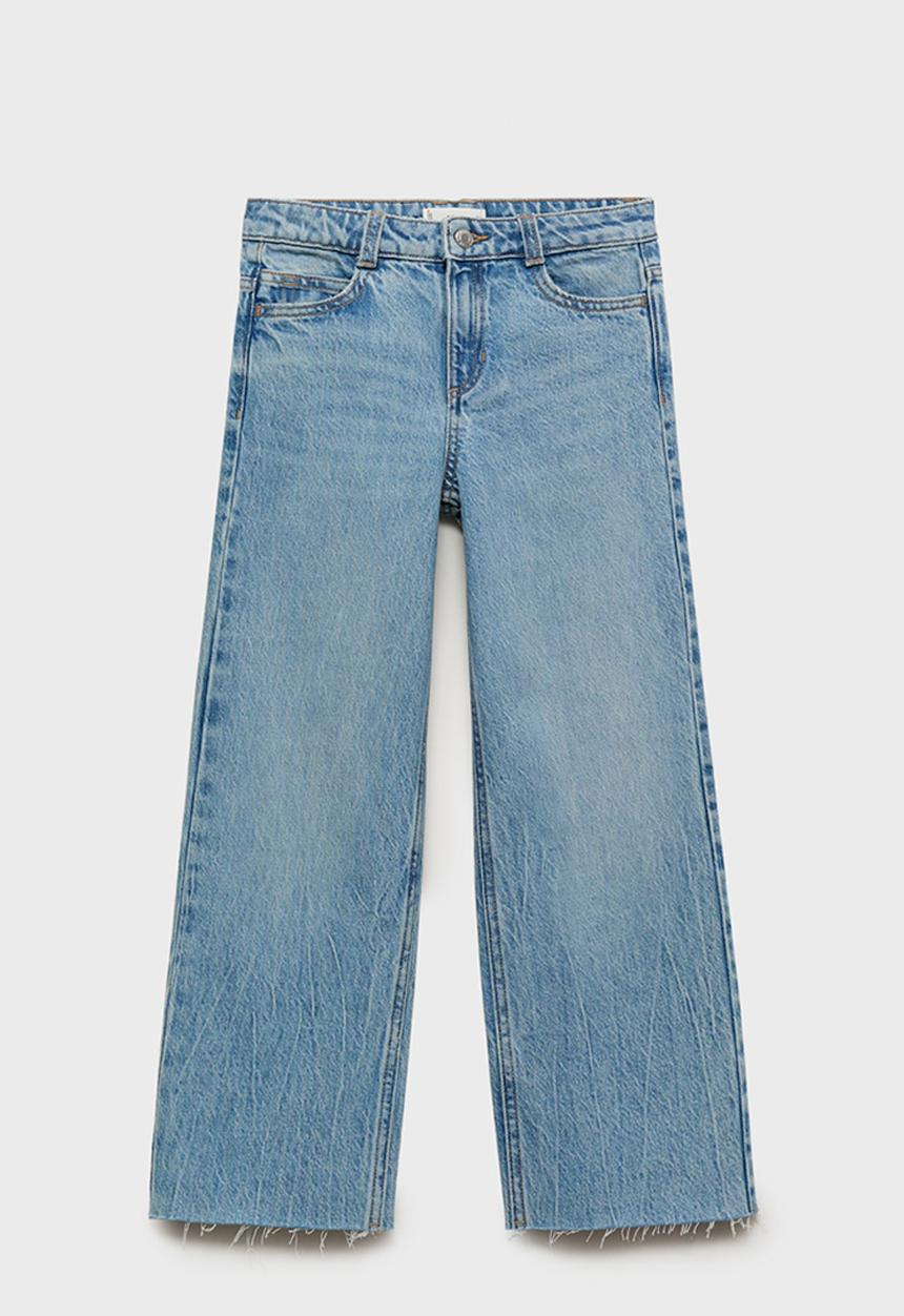 MANGO - Jeans Wide1 - Open Blue
