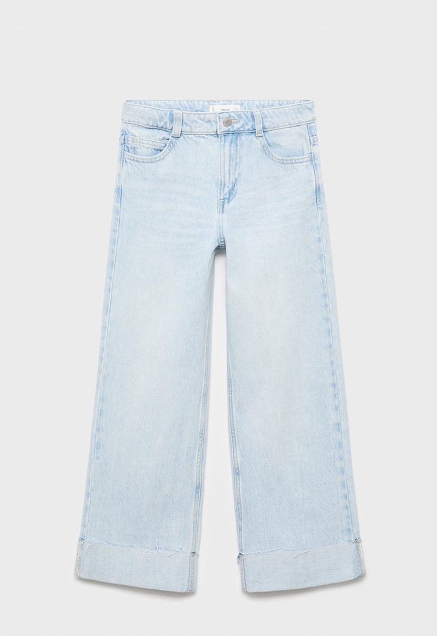 MANGO - Jeans Wide1 - Open Blue