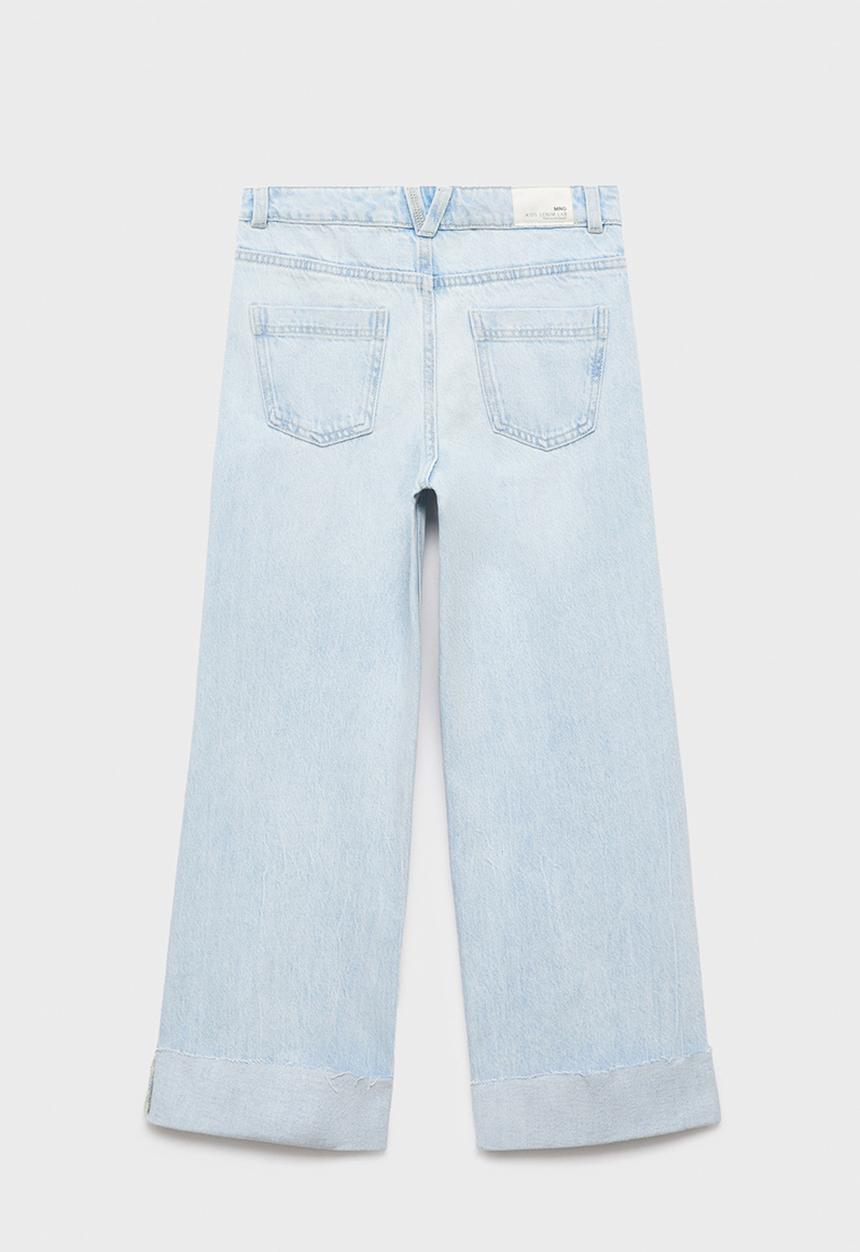 MANGO - Jeans Wide1 - Open Blue
