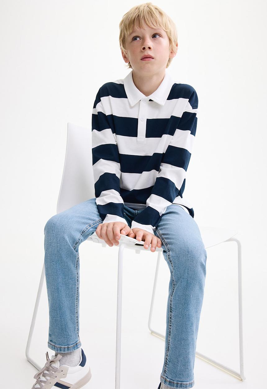 MANGO - Jeans Slim - Open Blue