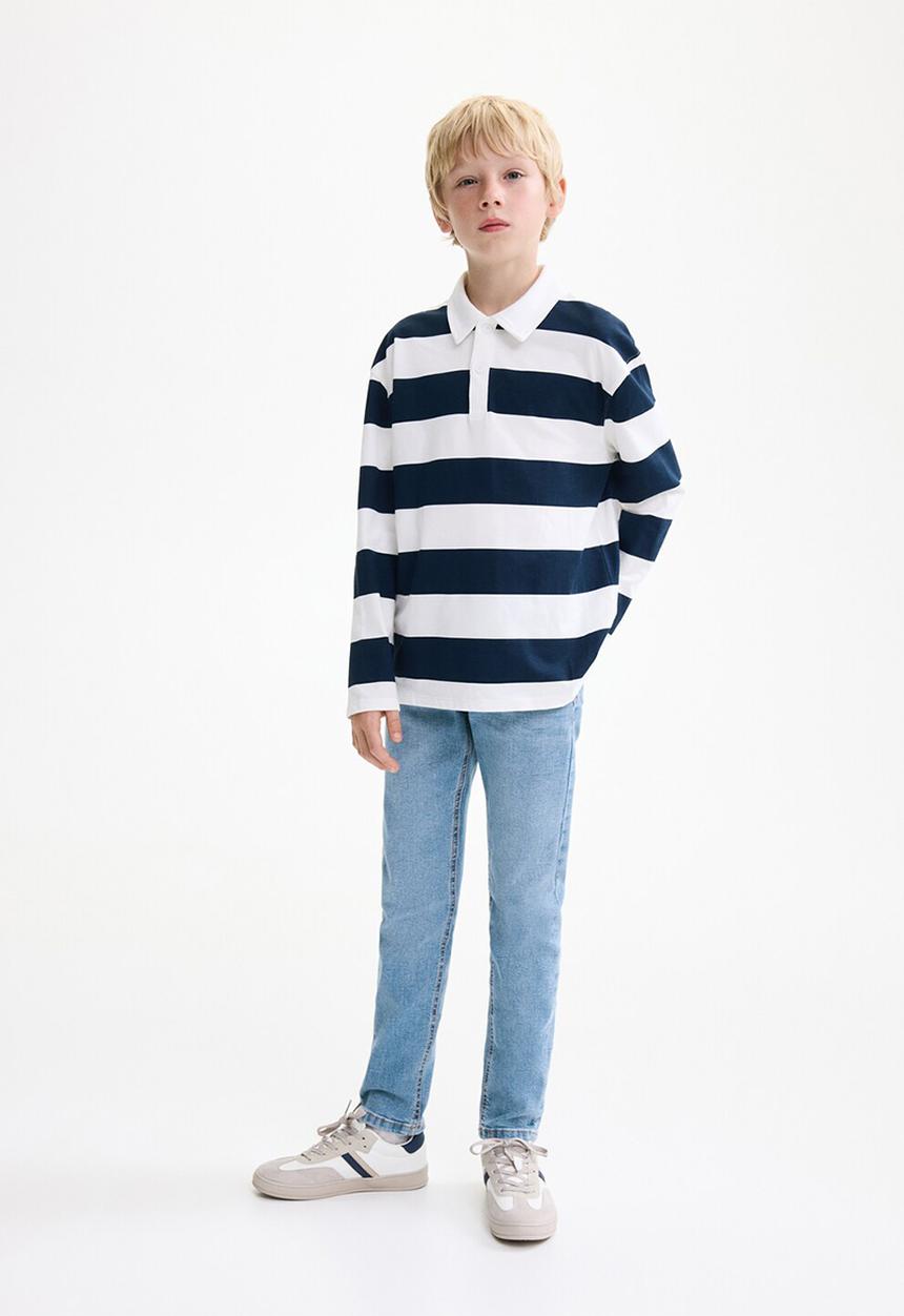 MANGO - Jeans Slim - Open Blue