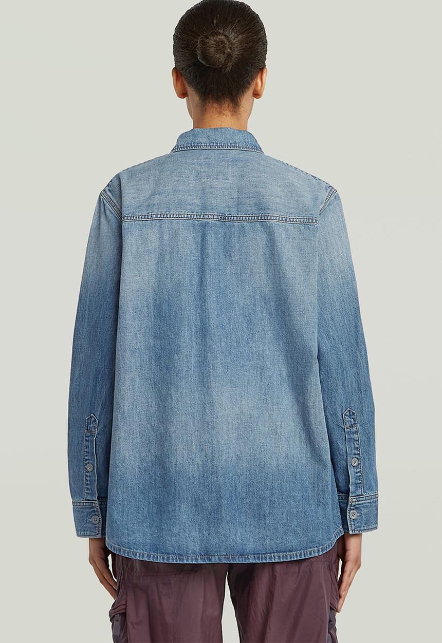 G-STAR - Regular 2-Pocket Shirt l\s Wmn - Sun Faded Thames