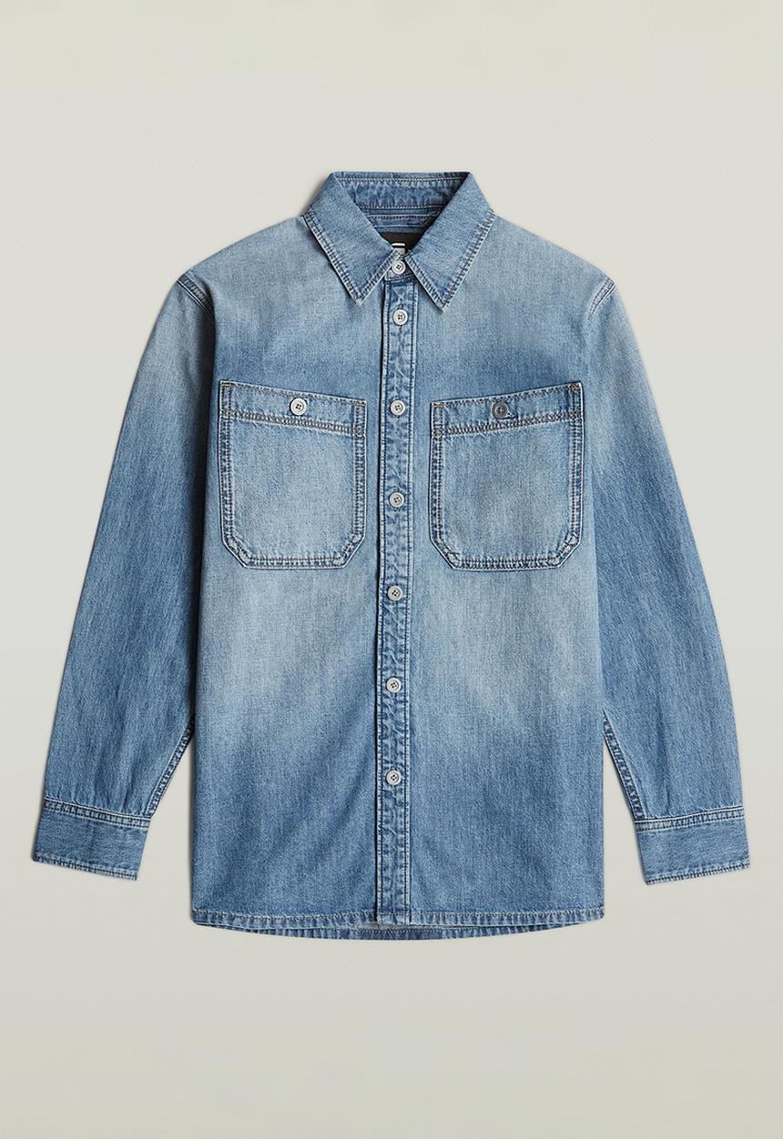 G-STAR - Regular 2-Pocket Shirt l\s Wmn - Sun Faded Thames