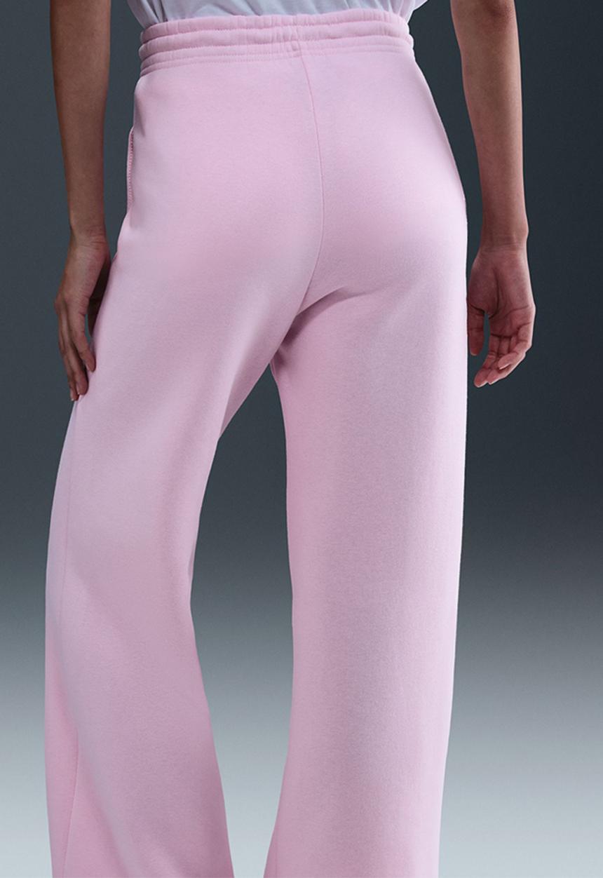 Nike - Phoenix high rise wide leg pant - Pink Foam/Playful Pink