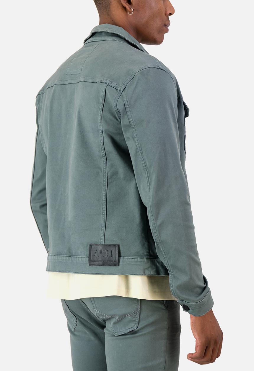 S.P.C.C - Rodan Jacket Regular Fit Denim Trucker Jacket Celeste - grey