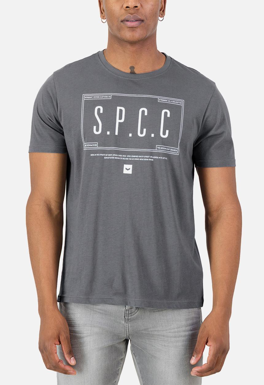 S.P.C.C - Milica Tee Regular Fit Signature Tees Celeste - grey