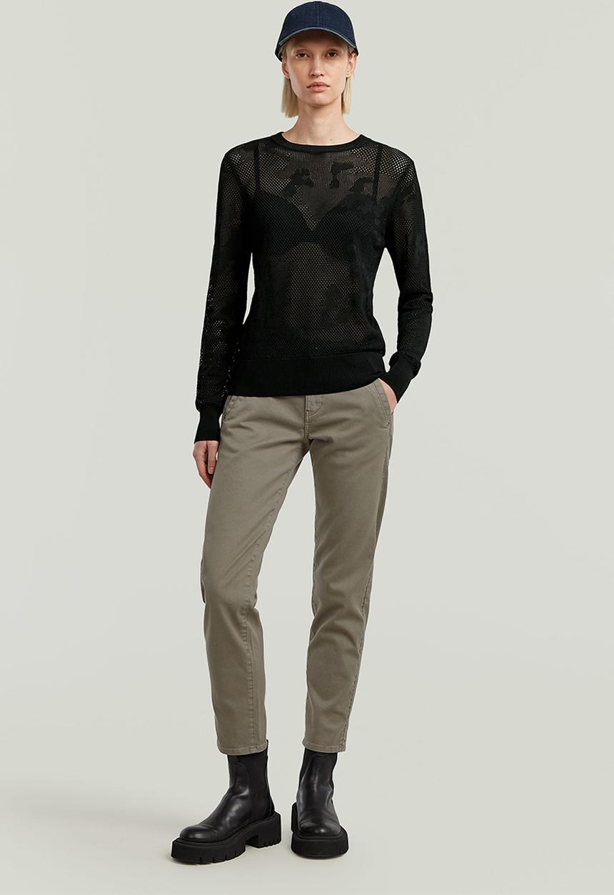 G-STAR - Pointelle Knit Wmn - Dk Black