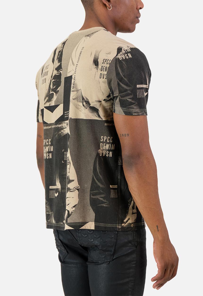 S.P.C.C - Taupin Tee Regular Fit Fashion Tees Nighthawk - beige