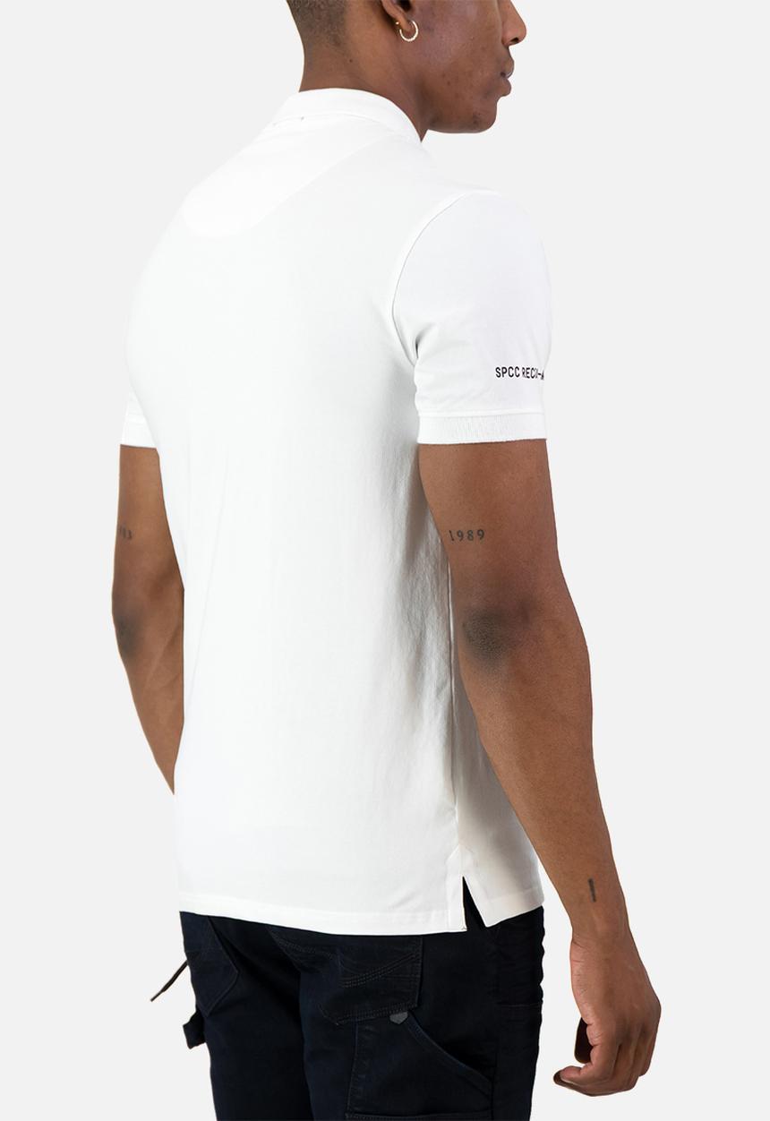S.P.C.C - Recon Escalade Golfer Slimline Fit Fashion Polos - Optical White