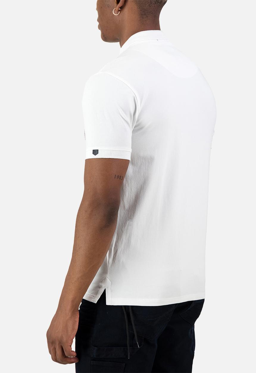 S.P.C.C - Recon Escalade Golfer Slimline Fit Fashion Polos - Optical White