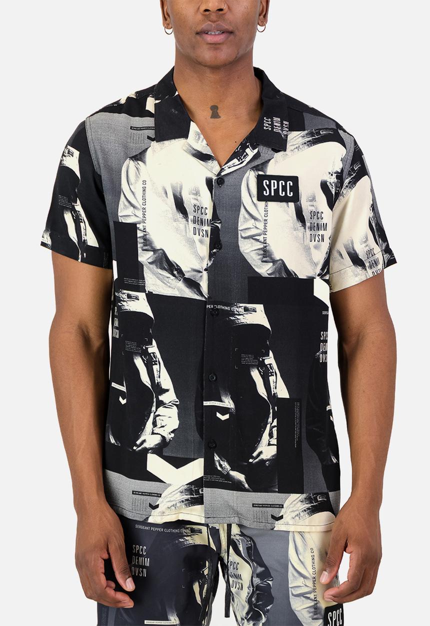 S.P.C.C - Bonello Shirt Signature Short Sleeve Woven Shirt - Buttermilk
